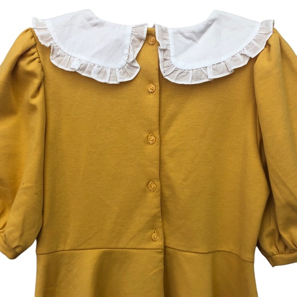 Janie & Jack Mustard Yellow Dress size 12 - Picture 8 of 12